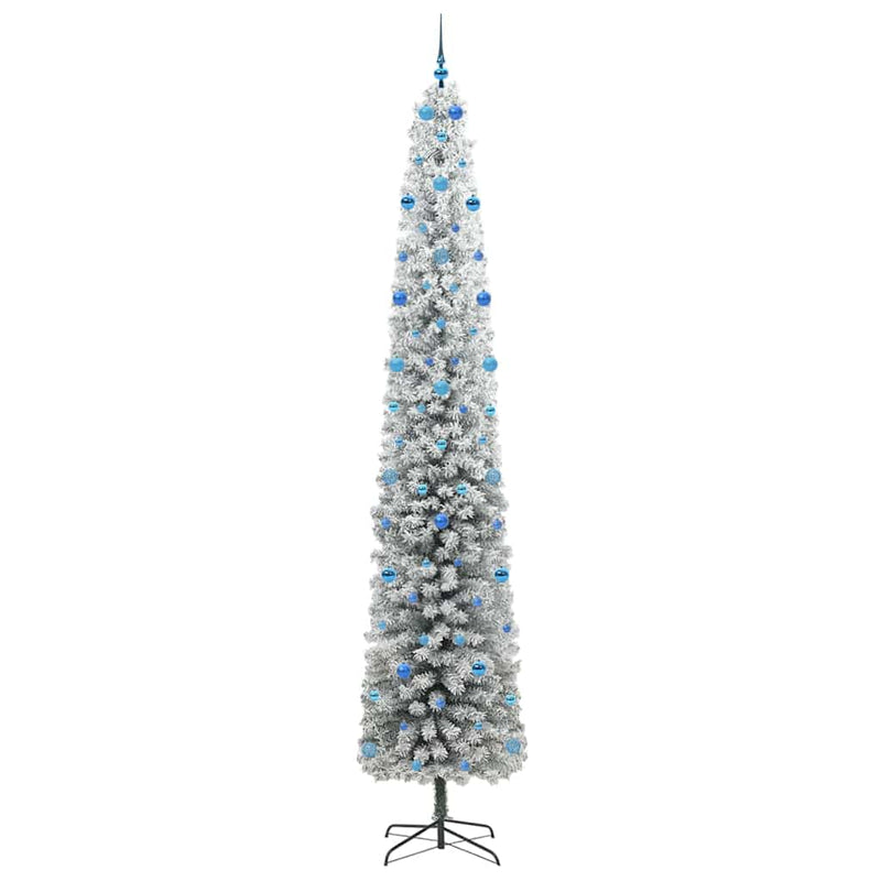 vidaXL Mű karácsonyfa 300 LED-del Zöld 300 cm PVC, acél és műanyag