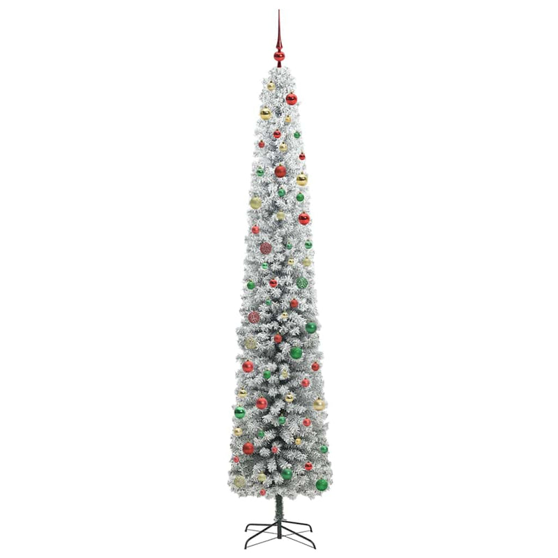 vidaXL Mű karácsonyfa 300 LED-del Zöld 300 cm PVC, acél és műanyag