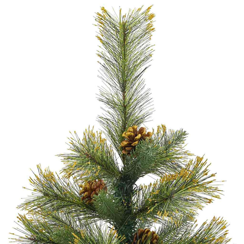 vidaXL Műanyag Hajtogatós Karácsonyfa Tojásokkal Zöld 120 cm