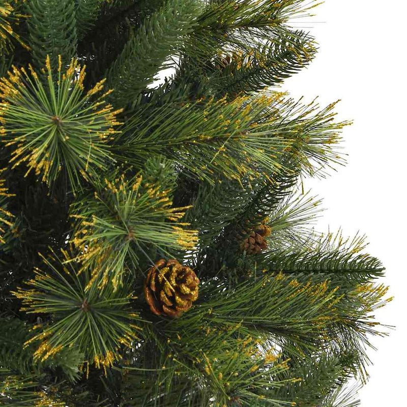 vidaXL Műanyag Hajtogatós Karácsonyfa Tojásokkal Zöld 120 cm