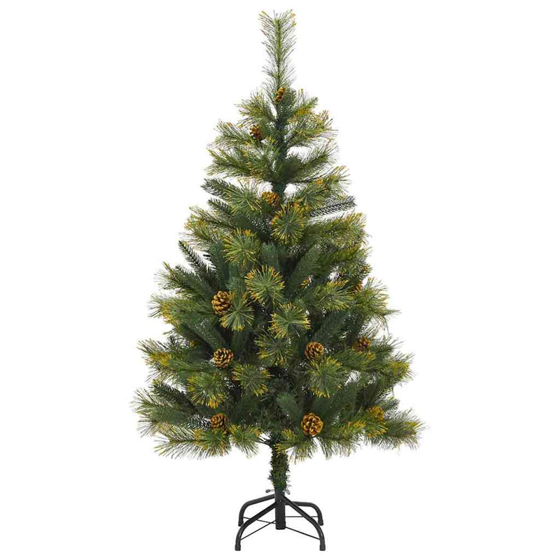 vidaXL Műanyag Hajtogatós Karácsonyfa Tojásokkal Zöld 120 cm