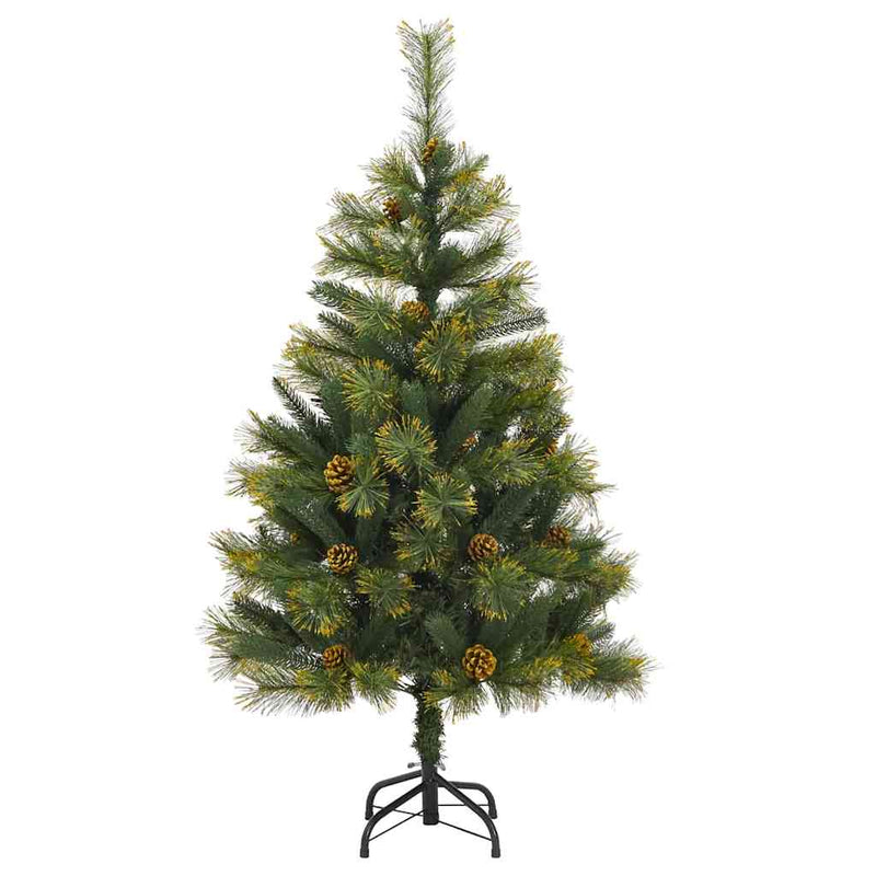 vidaXL Műanyag Hajtogatós Karácsonyfa Tojásokkal Zöld 120 cm