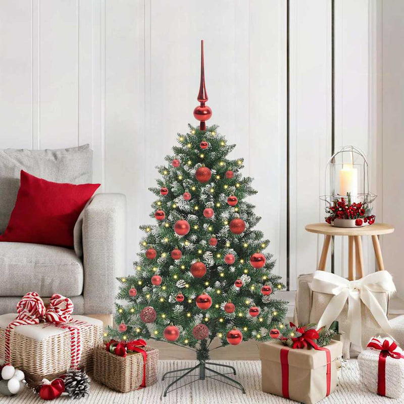 vidaXL Mű karácsonyfa Zöld 85 x 85 x 120 cm PVC és Műanyag és Acél