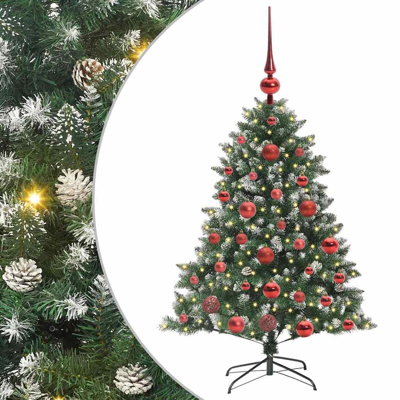 vidaXL Mű karácsonyfa Zöld 85 x 85 x 120 cm PVC és Műanyag és Acél