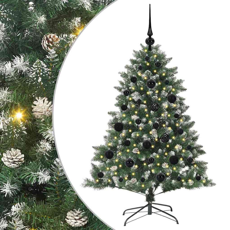 vidaXL Mű karácsonyfa Zöld 85 x 85 x 120 cm PVC és Műanyag és Acél