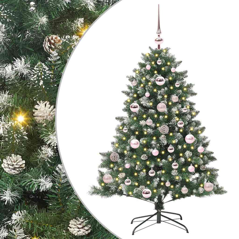 vidaXL Mű karácsonyfa Zöld 85 x 85 x 120 cm PVC és Műanyag és Acél