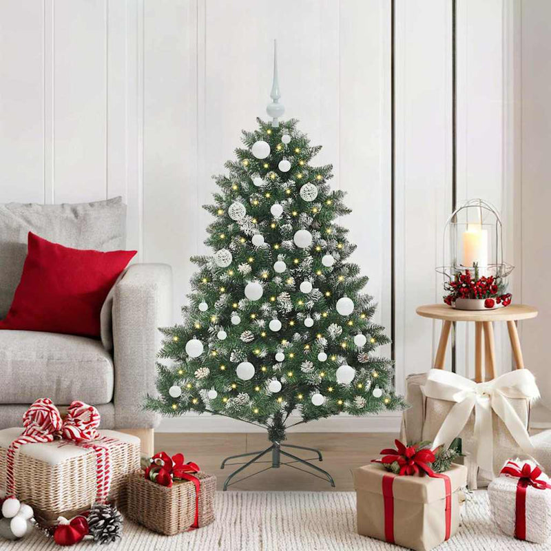 vidaXL Mű karácsonyfa Zöld 85 x 85 x 120 cm PVC és Műanyag és Acél