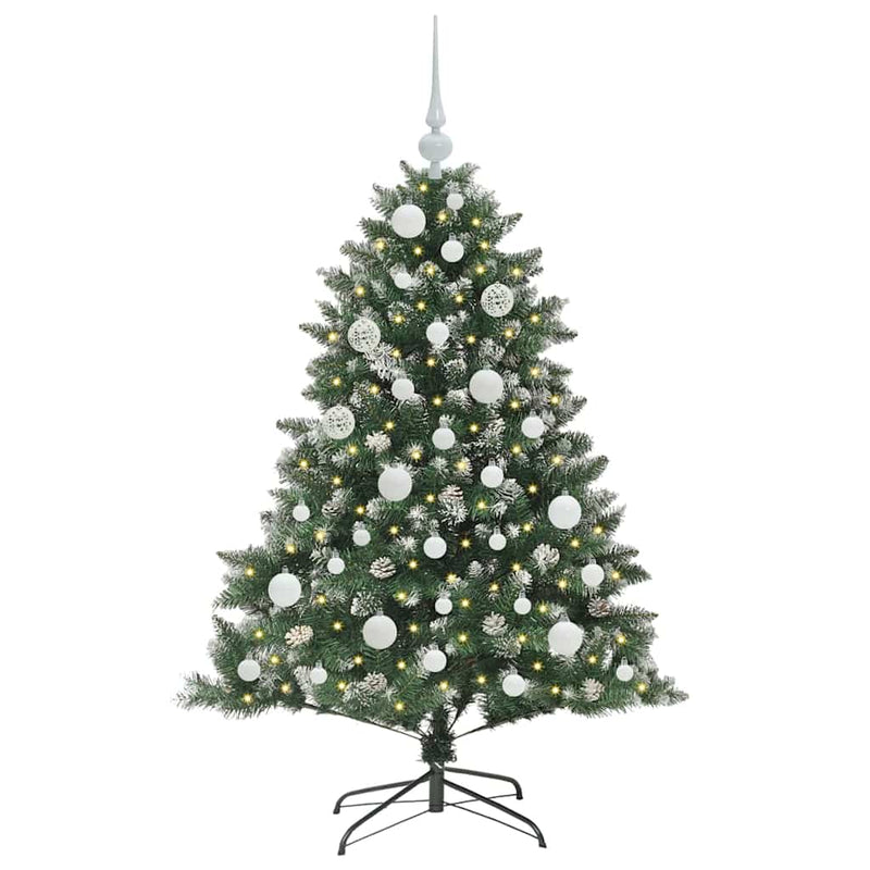 vidaXL Mű karácsonyfa Zöld 85 x 85 x 120 cm PVC és Műanyag és Acél