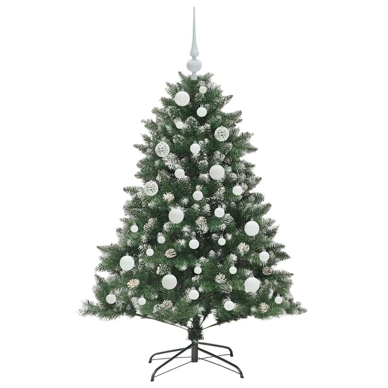 vidaXL Mű karácsonyfa Zöld 85 x 85 x 120 cm PVC és Műanyag és Acél