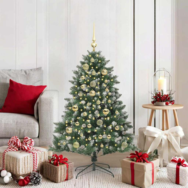 vidaXL Mű karácsonyfa Zöld 85 x 85 x 120 cm PVC és Műanyag és Acél