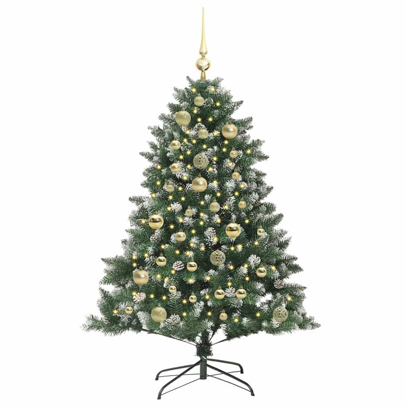 vidaXL Mű karácsonyfa Zöld 85 x 85 x 120 cm PVC és Műanyag és Acél
