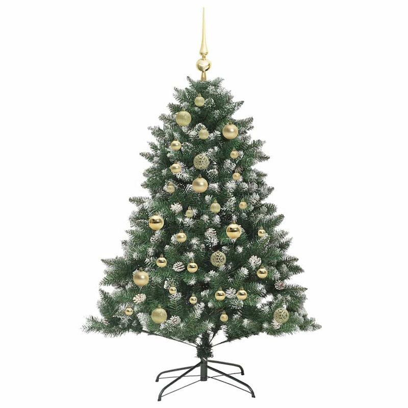 vidaXL Mű karácsonyfa Zöld 85 x 85 x 120 cm PVC és Műanyag és Acél