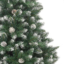 vidaXL Mű karácsonyfa 150 LED-del Zöld 120 cm PVC és Műanyag és Acél