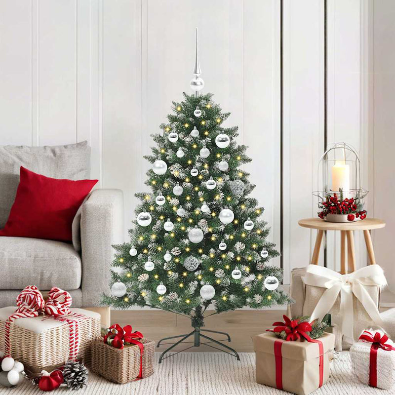 vidaXL Mű karácsonyfa Zöld 85 x 85 x 120 cm PVC és Műanyag és Acél