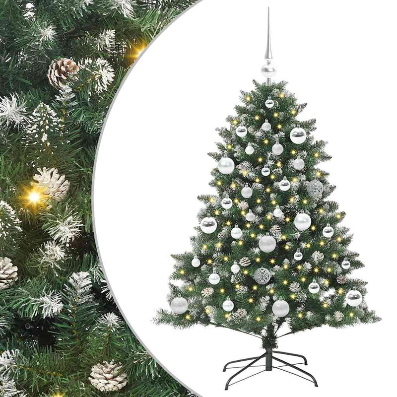 vidaXL Mű karácsonyfa Zöld 85 x 85 x 120 cm PVC és Műanyag és Acél