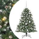 vidaXL Mű karácsonyfa 150 LED-del Zöld 120 cm PVC és Műanyag és Acél