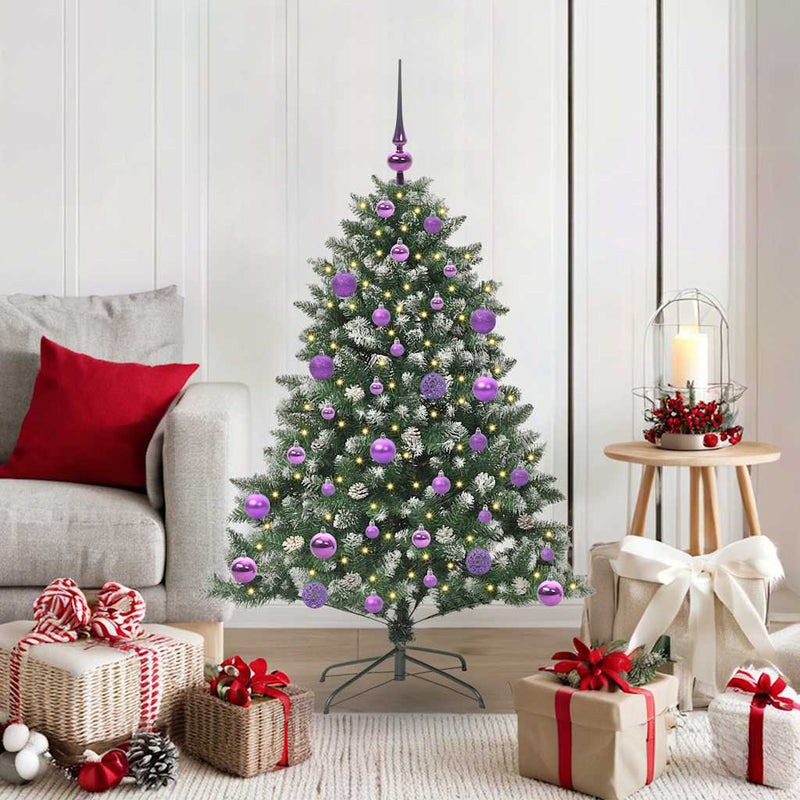 vidaXL Mű karácsonyfa Zöld 85 x 85 x 120 cm PVC és Műanyag és Acél