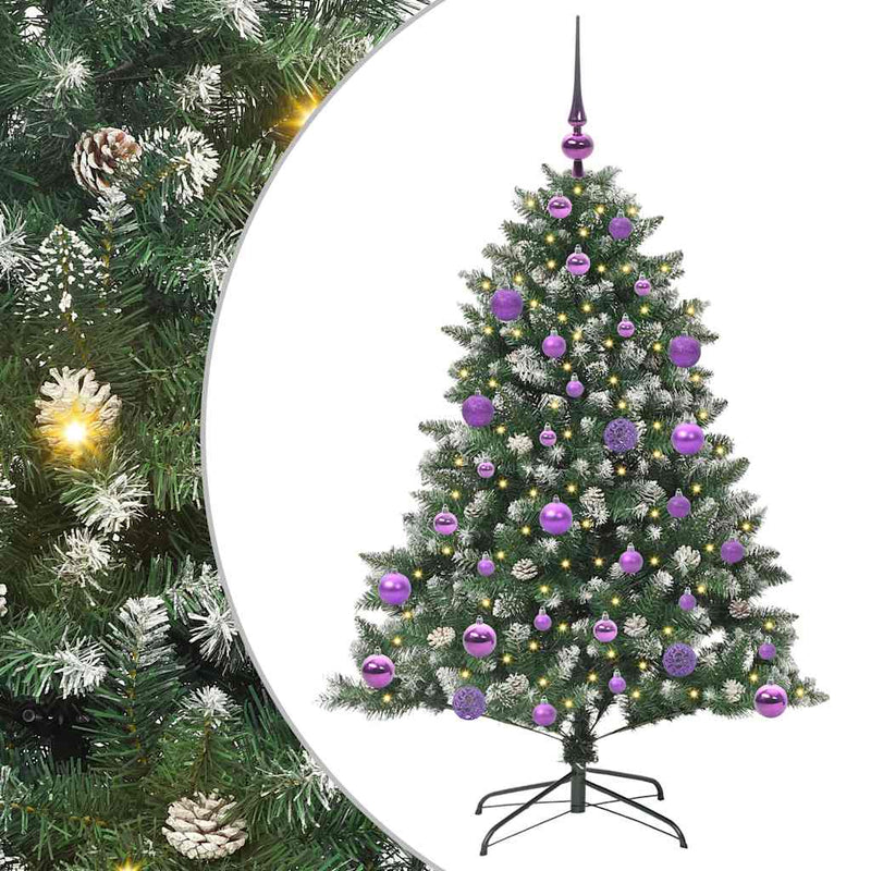 vidaXL Mű karácsonyfa Zöld 85 x 85 x 120 cm PVC és Műanyag és Acél