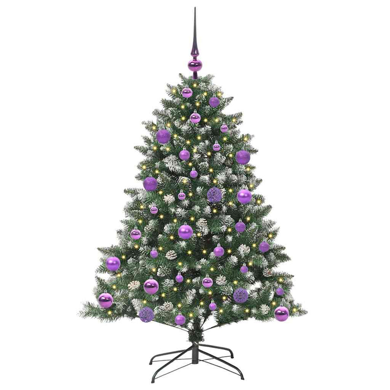 vidaXL Mű karácsonyfa Zöld 85 x 85 x 120 cm PVC és Műanyag és Acél