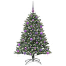 vidaXL Mű karácsonyfa 150 LED-del Zöld 120 cm PVC és Műanyag és Acél