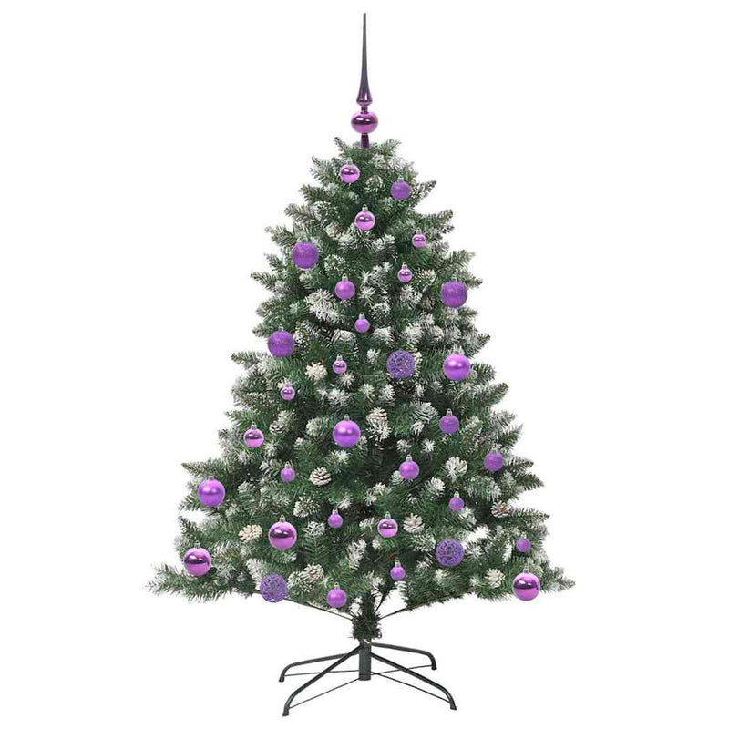 vidaXL Mű karácsonyfa Zöld 85 x 85 x 120 cm PVC és Műanyag és Acél