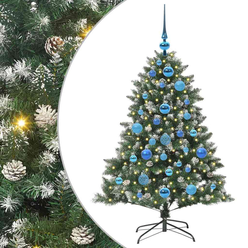 vidaXL Mű karácsonyfa Zöld 85 x 85 x 120 cm PVC és Műanyag és Acél