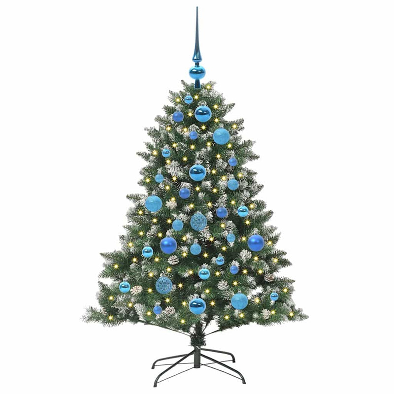 vidaXL Mű karácsonyfa Zöld 85 x 85 x 120 cm PVC és Műanyag és Acél