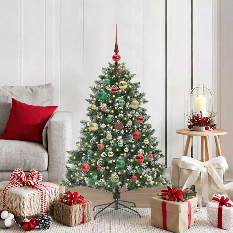 vidaXL Mű karácsonyfa Zöld 85 x 85 x 120 cm PVC és Műanyag és Acél