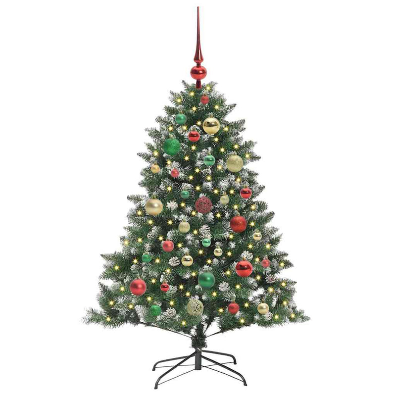 vidaXL Mű karácsonyfa Zöld 85 x 85 x 120 cm PVC és Műanyag és Acél