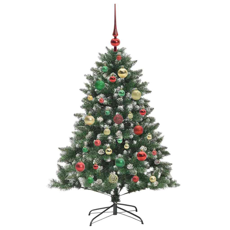 vidaXL Mű karácsonyfa Zöld 85 x 85 x 120 cm PVC és Műanyag és Acél