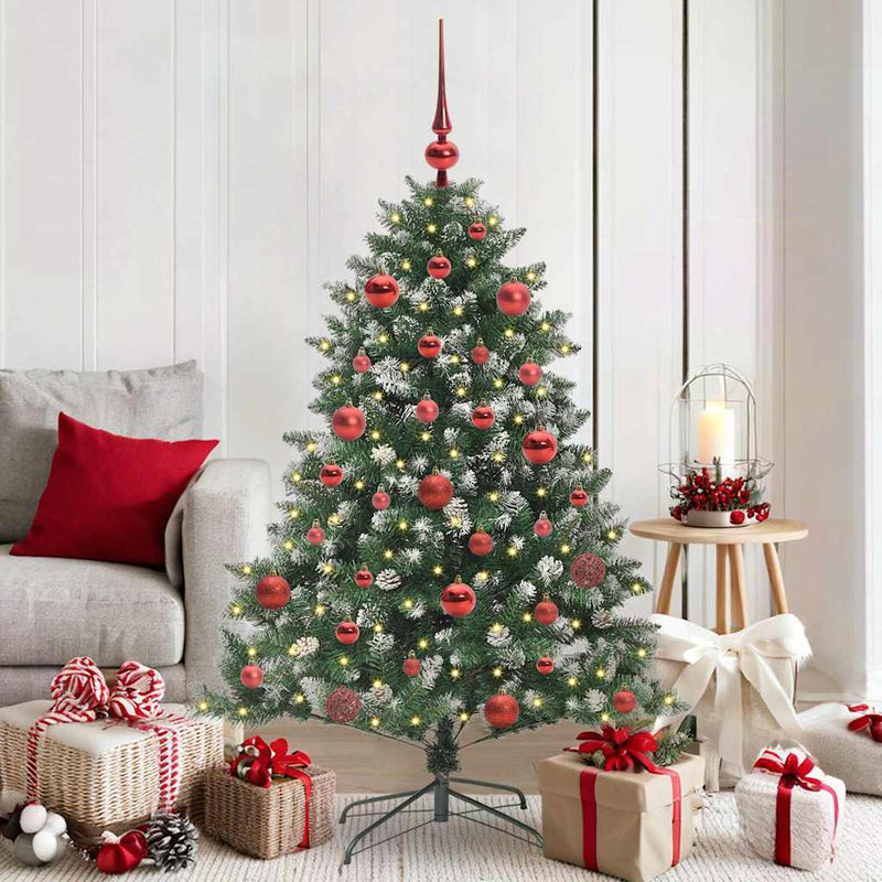 vidaXL Mű karácsonyfa Zöld 105 x 105 x 150 cm PVC és Műanyag és Acél