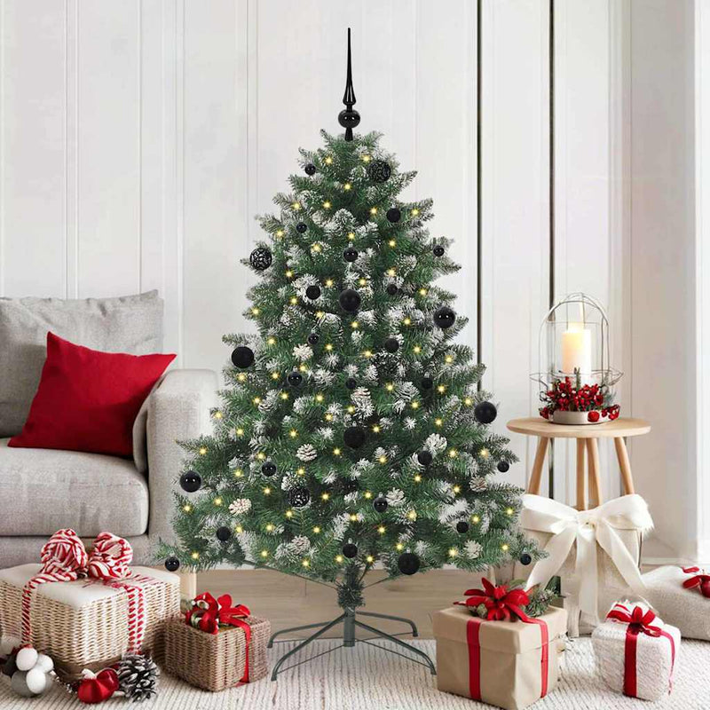vidaXL Mű karácsonyfa Zöld 105 x 105 x 150 cm PVC és Műanyag és Acél