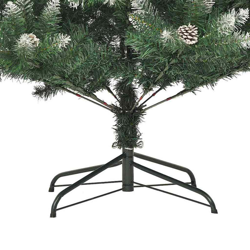 vidaXL Mű karácsonyfa Zöld 105 x 105 x 150 cm PVC és Műanyag és Acél