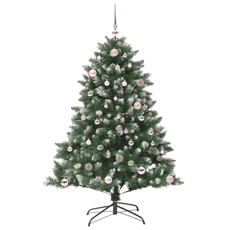vidaXL Mű karácsonyfa Zöld 105 x 105 x 150 cm PVC és Műanyag és Acél