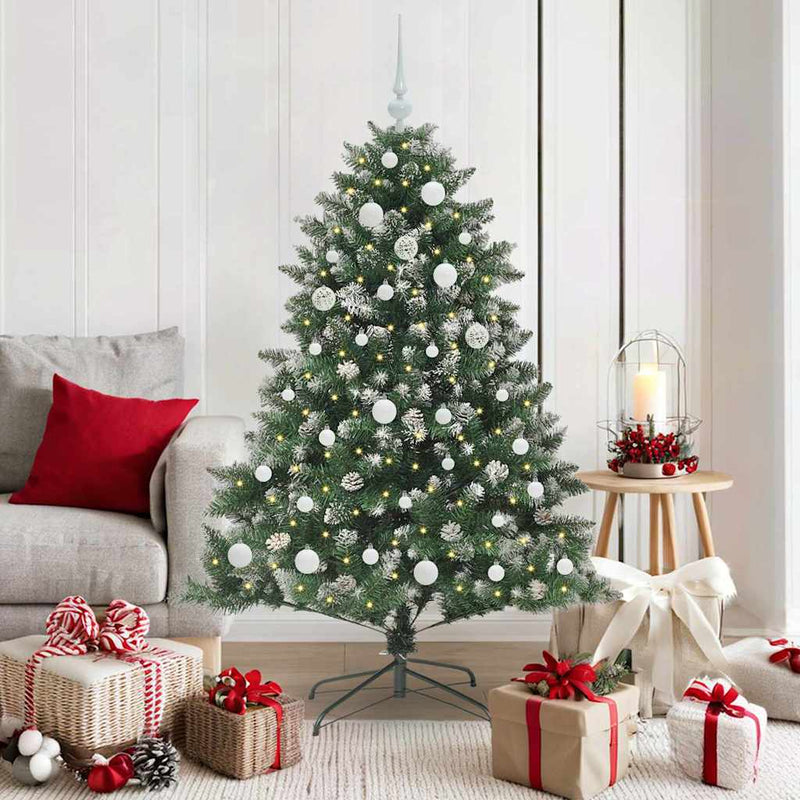 vidaXL Mű karácsonyfa Zöld 105 x 105 x 150 cm PVC és Műanyag és Acél