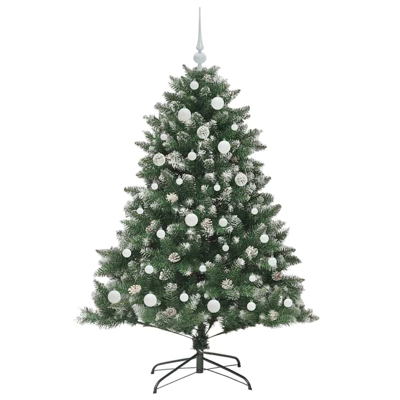 vidaXL Mű karácsonyfa Zöld 105 x 105 x 150 cm PVC és Műanyag és Acél
