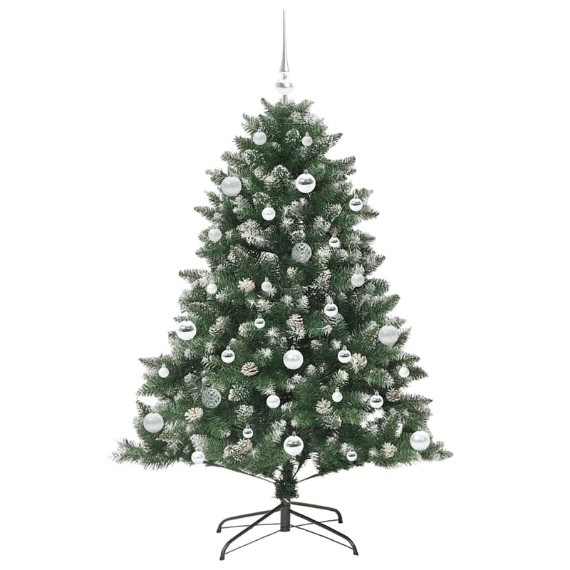 vidaXL Mű karácsonyfa Zöld 105 x 105 x 150 cm PVC és Műanyag és Acél