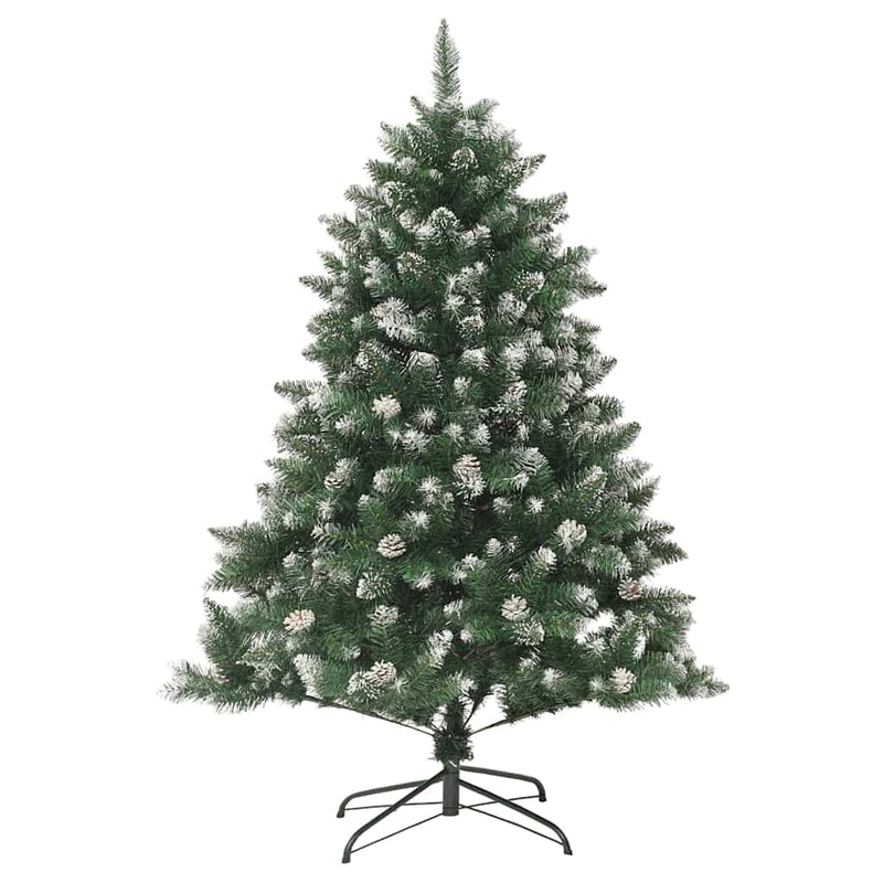 vidaXL Mű karácsonyfa Zöld 105 x 105 x 150 cm PVC és Műanyag és Acél