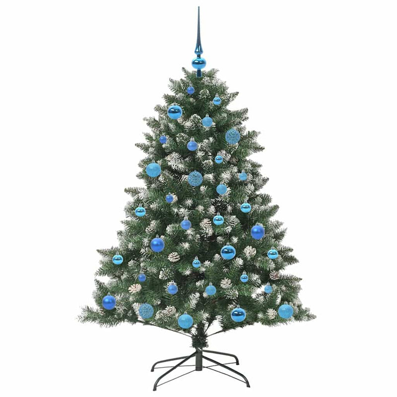 vidaXL Mű karácsonyfa Zöld 105 x 105 x 150 cm PVC és Műanyag és Acél