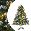 vidaXL Mű karácsonyfa 300 LED-del Zöld 180 cm PVC és Műanyag és Acél