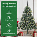 vidaXL Mű karácsonyfa 300 LED-del Zöld 180 cm PVC és Műanyag és Acél