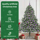 vidaXL Mű karácsonyfa 300 LED-del Zöld 180 cm PVC és Műanyag és Acél