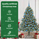 vidaXL Mű karácsonyfa 300 LED-del Zöld 180 cm PVC és Műanyag és Acél