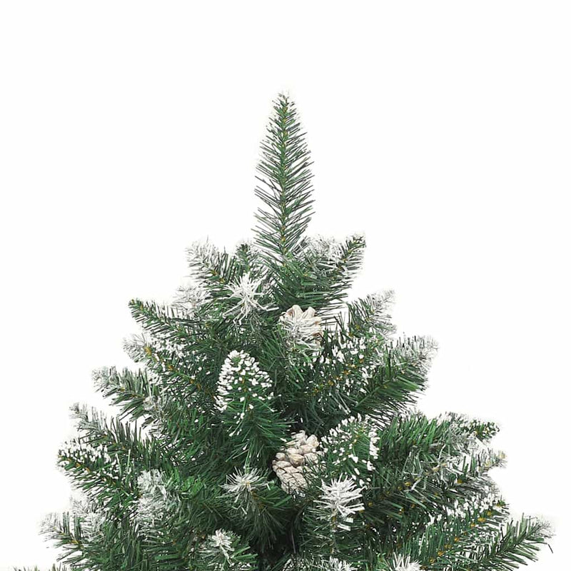 vidaXL Mű karácsonyfa Zöld 140 x 140 x 210 cm PVC és Műanyag és Acél