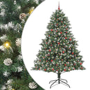 vidaXL Mű karácsonyfa 300 LED-del Zöld 240 cm PVC és Műanyag és Acél
