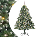 vidaXL Mű karácsonyfa 300 LED-del Zöld 240 cm PVC és Műanyag és Acél