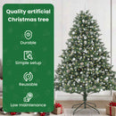 vidaXL Mű karácsonyfa 300 LED-del Zöld 240 cm PVC és Műanyag és Acél