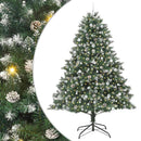 vidaXL Mű karácsonyfa 300 LED-del Zöld 240 cm PVC és Műanyag és Acél