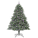 vidaXL Mű karácsonyfa 300 LED-del Zöld 240 cm PVC és Műanyag és Acél