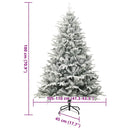 vidaXL Műfenyő Elővilágított Karácsonyfa Zöld 180 cm PVC és PE
